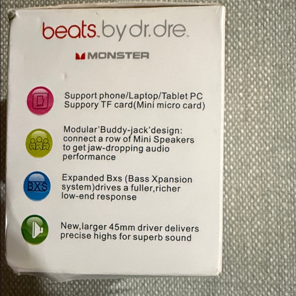 Beatbox Bluetooth. Beats .by Dr. Dre.Monster. Original packing/cable manual. - Picture 10 of 14